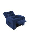 Ver imagem 2 de Poltrona Matrix Reclinável Azera - Veludo Azul Marinho