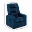 Ver imagem 6 de Poltrona Matrix Reclinável Azera - Veludo Azul Marinho