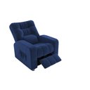 Ver imagem 1 de Poltrona Matrix Reclinável Azera - Veludo Azul Marinho