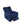 Poltrona Matrix Reclinável Azera - Veludo Azul Marinho - 1