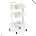 Ver imagem 1 de Carrinho Organizador Multiuso 3 Prateleiras - Unidade - Branco