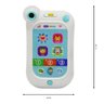 SMARTPHONE CELULAR BEBE EDUCATIVO SOM LUZ BRANCO MC18202BR - 3