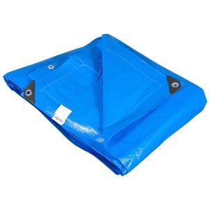 Lona reforçada de polietileno azul 11 m x 4 m - VONDER PLUS