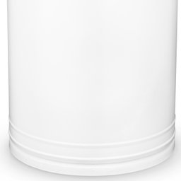 Lixeira 30 litros branca tambor lata de lixo aço galvanizado - 6