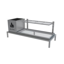 Parrilla para Alvenaria 89x34 - Firebox + 1 Grelha Uruguaia - 1