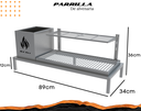 Ver imagem 2 de Parrilla para Alvenaria 89x34 - Firebox + 1 Grelha Uruguaia