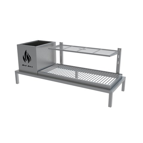 Parrilla para Alvenaria 89x34 - Firebox + 1 Grelha Uruguaia