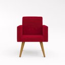 Ver imagem 3 de Kit 02 Poltronas Decorativa Sala Vermelha - Balaqui Decor