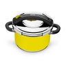 Panela de Pressão Tramontina Amarela em Aço Inox Fundo Triplo 24 cm 6 Litros 62518248 - 2
