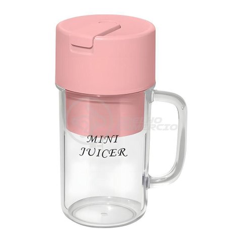 Copo Triturador Portátil L-898 Recarregável Caneca Rosa Misturadora de Alimentos Frutas