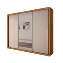 Ver imagem 2 de Guarda-roupa Paradizzo Gold com Espelho 3 Portas e 6 Gavetas