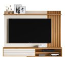 Ver imagem 2 de Painel Ripado para TV até 72 Polegadas com Rack Suspenso com 1 Porta Munique
