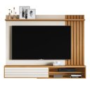Ver imagem 2 de Painel Ripado para TV até 72 Polegadas com Rack Suspenso com 1 Porta Munique