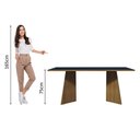 Ver imagem 7 de Mesa de Jantar Retangular com Tampo de Madeira Rustic-preto 5388 Madesa