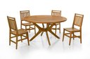 Ver imagem 4 de Conj Mesa Julia C/ 4 Cadeiras Madeira Maciça Eucalipto