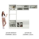 Ver imagem 6 de Armário de Cozinha Completa 270cm Branco Glamy Madesa 11