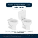 Ver imagem 3 de Assento Sanitário Laqueado Soft Close Aries Bege Claro para vaso Eternit