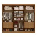 Ver imagem 2 de Guarda Roupa da Vinnci Ripado 6 Pts Cinamomo Off White Ddoro