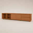 Ver imagem 4 de Painel Completo com Rack Celeste - Belaris Móveis:Naturalle