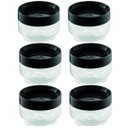 Ver imagem 1 de Kit 6 Porta Mantimentos Uz Empilhável 300ml Organizador com Tampa de Plástico Preto