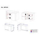 Ver imagem 3 de Armário Cozinha Aéreo de Canto com 1 Porta e 3 Nichos 90cm Flex Milano Multimóveis MP2325 Vanilla