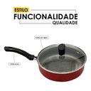 Ver imagem 4 de Frigideira Enjoy Reta 20cm com Tampa de Vidro Design Inovador e Funcional