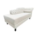 Ver imagem 3 de Recamier Decorativo Divã Styllus Lado Esquerdo Bouclé Marfim