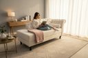 Ver imagem 1 de Recamier Decorativo Divã Styllus Lado Esquerdo Bouclé Marfim
