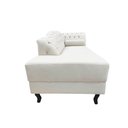 Ver imagem 5 de Recamier Decorativo Divã Styllus Lado Esquerdo Bouclé Marfim