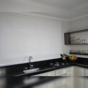 Persiana Rolo Tela Solar Off-White 1,40larg x 1,60alt Branca