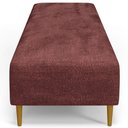 Ver imagem 7 de Puff Decorativo Sala de Estar Bali W01 Pés Palito 170x60cm Linho Bordô - Lyam Decor