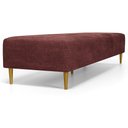 Ver imagem 6 de Puff Decorativo Sala de Estar Bali W01 Pés Palito 170x60cm Linho Bordô - Lyam Decor