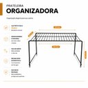 Ver imagem 4 de Kit com 3 Organizadores de Armário e Louça Suporte para Cozinha Preto Arm