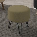 Ver imagem 7 de Puff Puf Para Sala Pes Metal Small Veludo SL 945 Peer