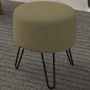 Ver imagem 2 de Puff Puf Para Sala Pes Metal Small Veludo SL 945 Peer
