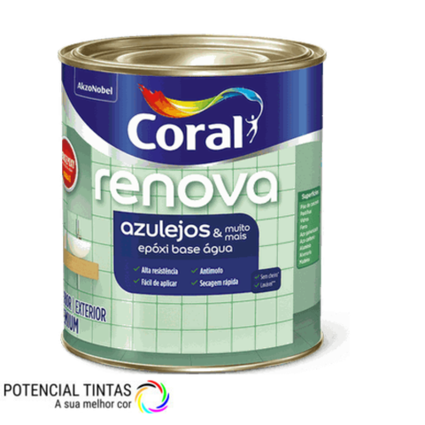 Tinta Epoxi Renova Azulejos Branco Coral 900ml