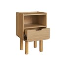 Ver imagem 3 de Mesa de Cabeceira 40cm 1 Gaveta Orgânica Pé Madeira Aura Artesano | Hanover - Artesano Home