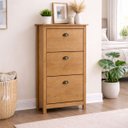 Ver imagem 2 de Sapateira Madeira Maciça Rústica Branca ou Marrom Grande:freijo