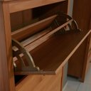 Ver imagem 4 de Sapateira Madeira Maciça Rústica Branca ou Marrom Grande:Freijo