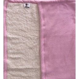 Cobertor Mink Sherpa Liso Bebê Cobertores Parahyba Rosa - 2