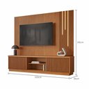 Ver imagem 3 de Home Arezzo 2 Portas sem LED para TV até 75 pol. 220 cm Naturalle - Mavaular