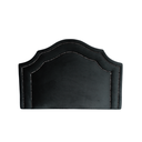 Ver imagem 1 de Cabeceira Solteiro Cama Box Veludo Preto Dupla Tacha Prata