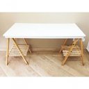 Ver imagem 1 de Apoio Cavalete 100cm Madeira Pinus Apoia C/ Estrado