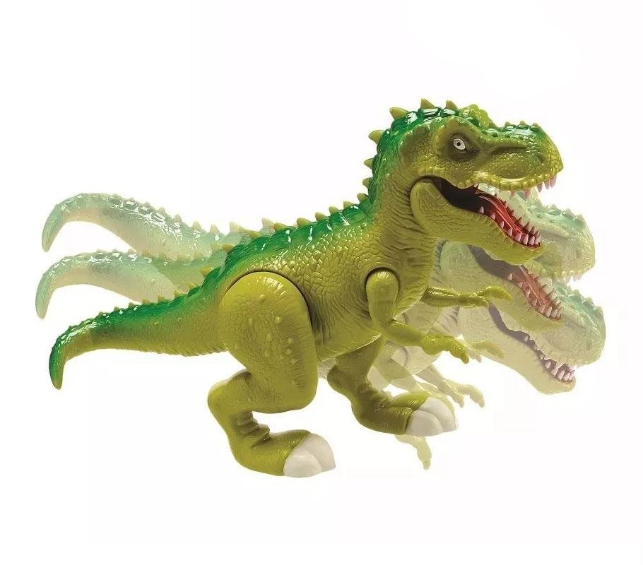 Dinossauro Rex Attack - Lança Míssil - Verde - Adijomar - 2