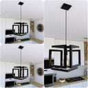 Ver imagem 1 de Kit 3 Pendentes Luminária Infinity Industrial Preto
