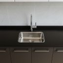 Ver imagem 2 de Pia de Cozinha Granito Preto Negresco 120cm Cuba Inox Rasa: Preto Negresco