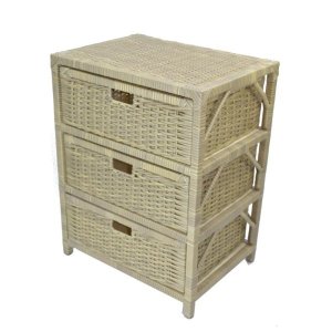 Gaveteiro Tradicional 3 Gavetas 41x30x56,5cm Junco