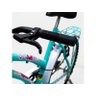 Bicicleta Infantil Feminina Aro 20 Com Garupa Tipo Ceci Para Passeio CH Bike Azul - 6