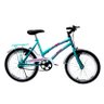 Bicicleta Infantil Feminina Aro 20 Com Garupa Tipo Ceci Para Passeio CH Bike Azul - 3