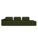 Ver imagem 4 de Sofá Ilha com Encosto e Almofadas Móveis Olimpo 425cm Modulado Linho Verde G45 - Gran Belo